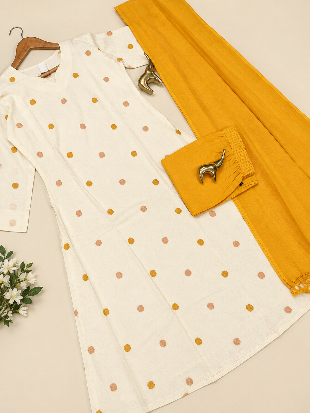 Khadi Cotton 3 Piece Set