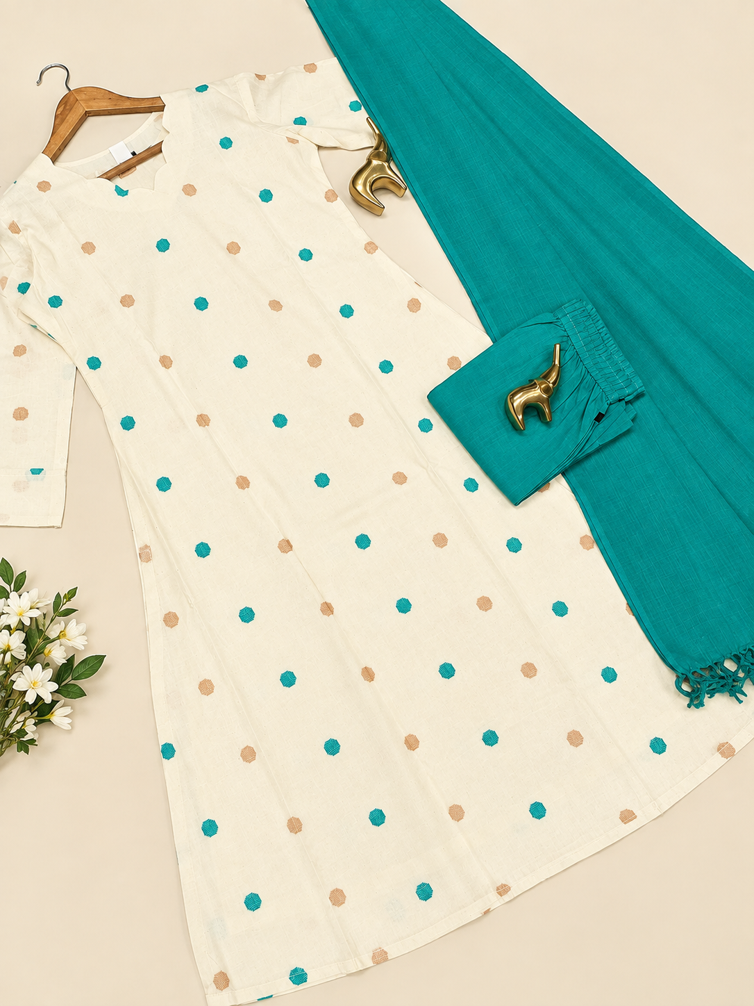 Khadi Cotton 3 Piece Set