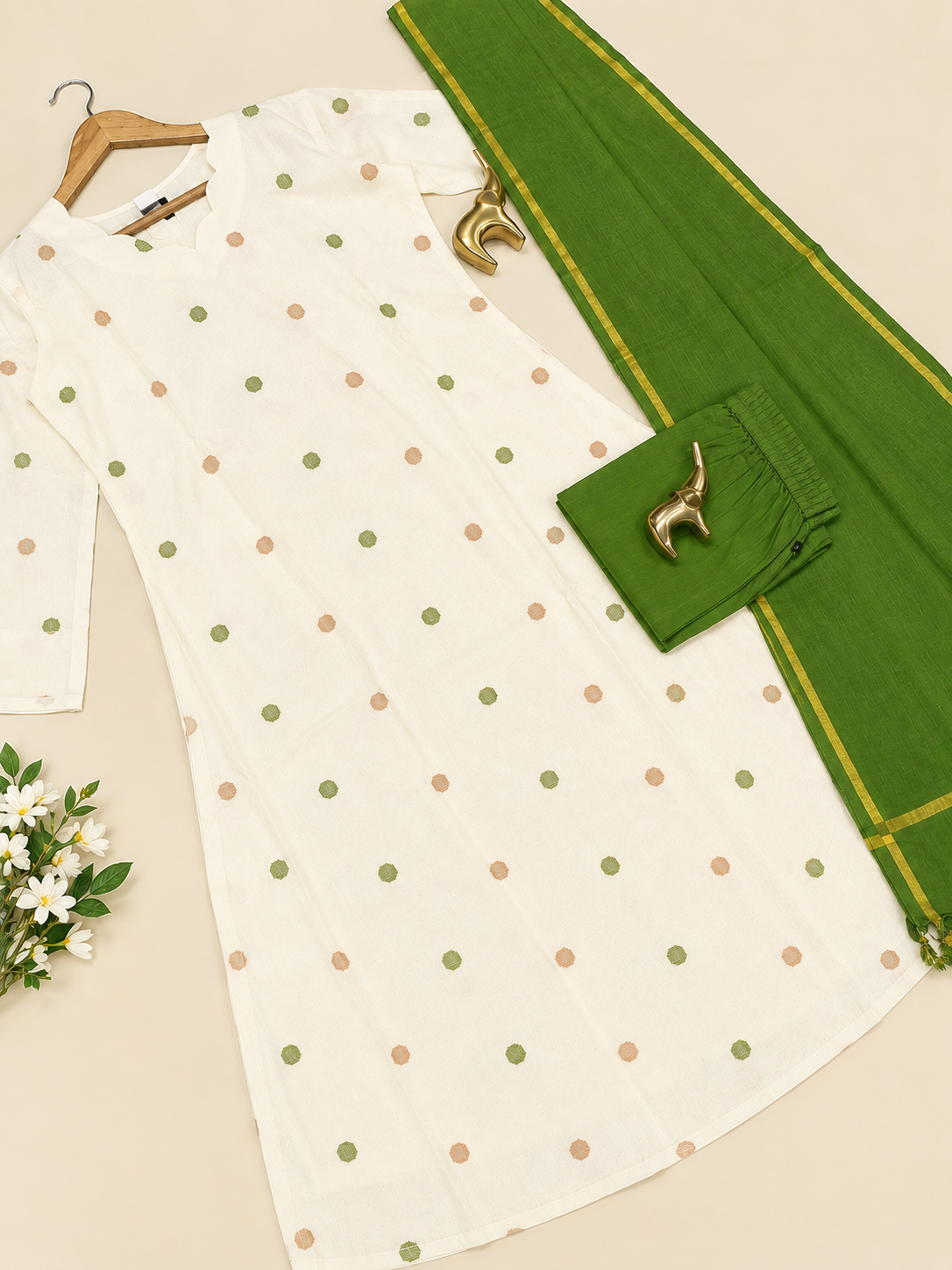 Khadi Cotton 3 Piece Set