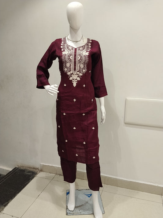 Embroidered 2 Piece Set