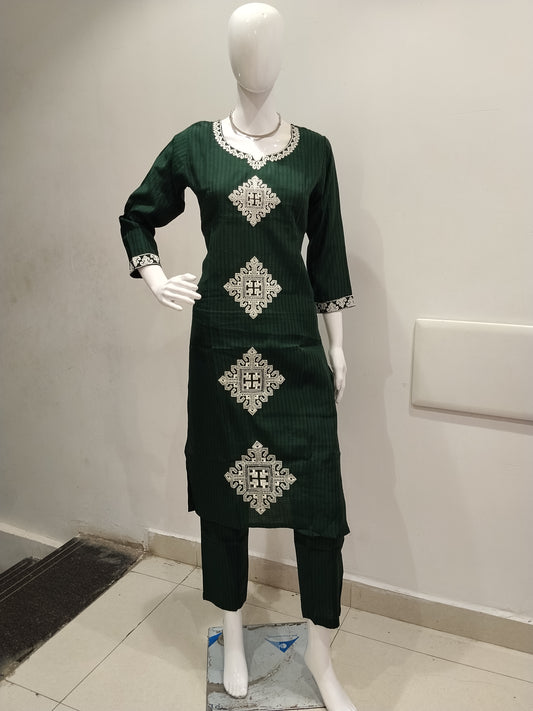 Embroidered 2 Piece Set