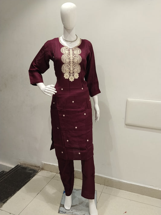 Embroidered 2 Piece Set