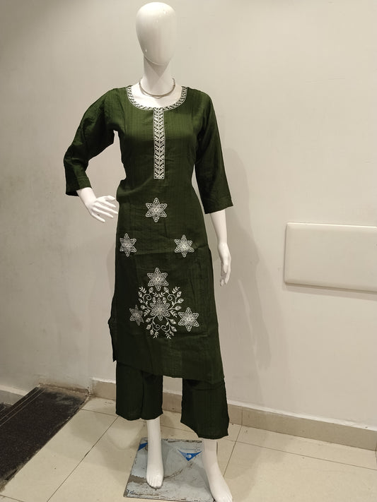 Embroidered 2 piece Set