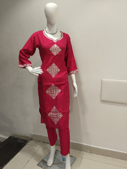 Embroidered 2 Piece Set